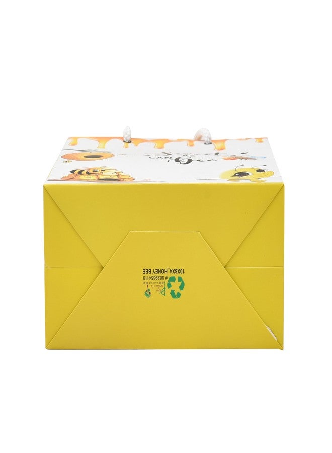 PPJ ® -HAPPY BIRTHDAY (HONEY BEE THEME) PARTY (30 Pcs.) PAPER CARRY BAG, 10 Inch X 8 Inch X 4 Inch RETURN GIFT/HAPPY BIRTHDAY/RETURN GIFTS/GIFTS/GIFT BAGS/GIFT COVERS (Pack of 30) - Image 4